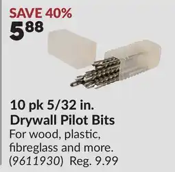 Princess Auto 10 pk 5/32 in. Drywall Pilot Bits offer