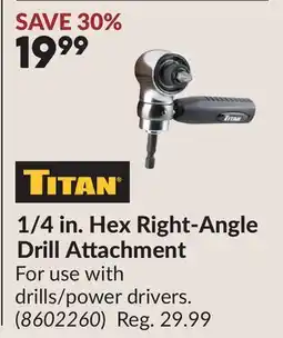 Princess Auto 1/4 in. Hex Right-Angle Drill Attachment offer
