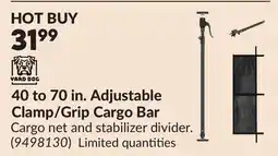 Princess Auto 40 to 70 in. Adjustable Clamp/Grip Cargo Bar offer