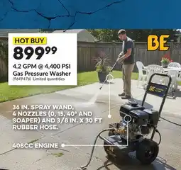 Princess Auto 4.2 GPM @ 4,400 PSI Gas Pressure Washer offer