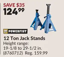 Princess Auto 12 Ton Jack Stands offer
