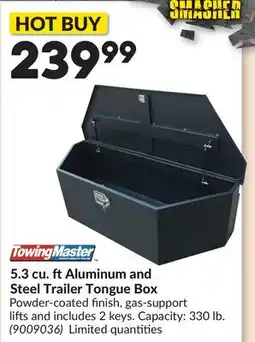 Princess Auto 5.3 cu. ftAluminum and Steel Trailer Tongue Box offer