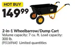 Princess Auto 2-in-1 Wheelbarrow/Dump Cart offer