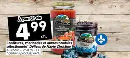 Val-Mont Confitures, marinades et autres produits sélectionnés Délices de Marie Christine offer