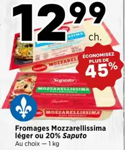 Val-Mont Fromages Mozzarellaissima léger ou 20% Saputo offer