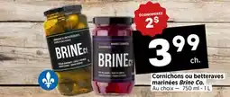 Val-Mont Cornichons ou betteraves marinées Brine Co offer