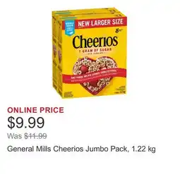 Costco General Mills Cheerios Jumbo Pack offer