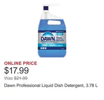 Costco Dawn Professional Liquid Dish Detergent offer