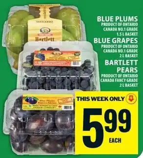 Food Basics Bartlett pears offer