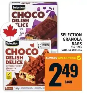 Food Basics Selection granola bars offer