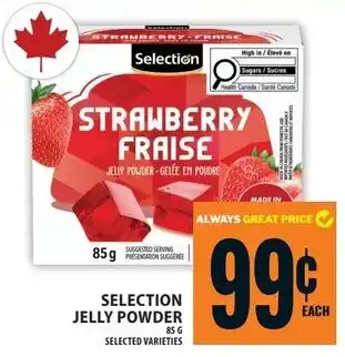 Food Basics Selection jelly powder offer