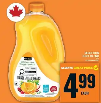 Food Basics Selection juice blend offer