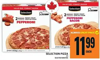 Food Basics Selection pizza offer