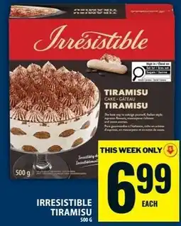Food Basics Irresistible tiramisu offer
