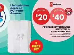 Real Canadian Superstore PC hygrocotton towels offer
