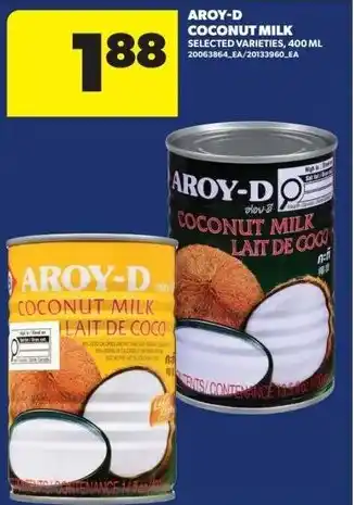 Real Canadian Superstore Aroy-d coconut milk offer