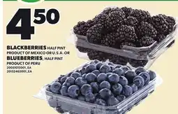 Loblaws BLACKBERRIES, HALF PINT OR BLUEBERRIES, HALF PINT offer