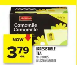 Metro IRRESISTIBLE TEA offer