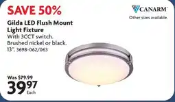 Home Hardware Gilda LED Flush Mount Light Fixture offer