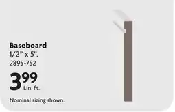 Home Hardware Contemporary moulding, Baseboard offer
