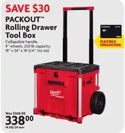 Home Hardware PACKOUT Rolling Drawer Tool Box offer