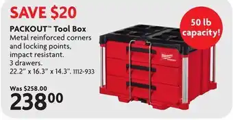Home Hardware PACKOUT Tool Box offer
