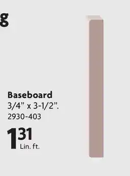 Home Hardware Modern Moulding Baseboard offer