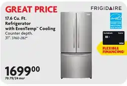 Home Hardware 17.6 Cu. Ft. Refrigerator with EvenTemp Cooling offer