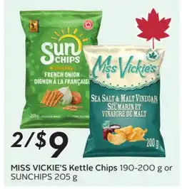 Sobeys MISS VICKIE'S Kettle Chips 190-200 g or SUNCHIPS 205 g offer