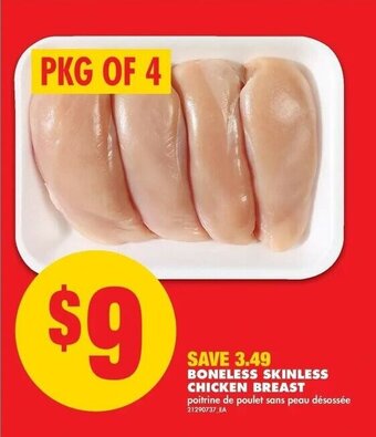 No Frills Boneless Skinless Chicken Breast offer