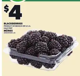 Independent City Market BLACKBERRIES, HALF PINT offer