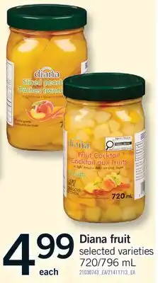 Fortinos DIANA FRUIT, 720/796 ML offer