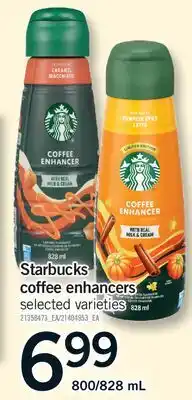 Fortinos STARBUCKS COFFEE ENHANCERS, 800/828 ML offer