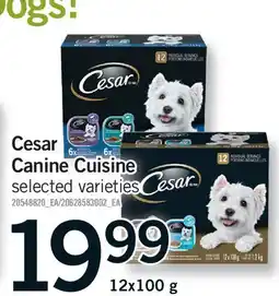 Fortinos CESAR CANINE CUISINE offer