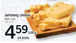 Fortinos JARLSBERG CHEESE, 20.83/lb offer