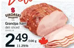 Fortinos GRANDPA HAM, 11.29/lb offer