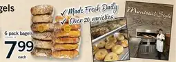 Fortinos 6 PACK BAGELS offer