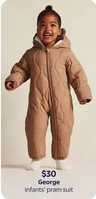 Walmart George infants' pram suit offer