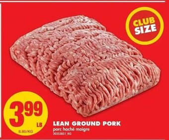 No Frills Lean Ground Pork offer