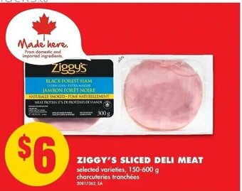 No Frills Ziggy's Sliced Deli Meat offer