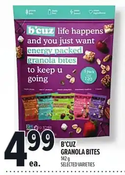 Metro B'CUZ GRANOLA BITES offer