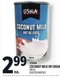 Metro USHIA COCONUT MILK OR CREAM offer