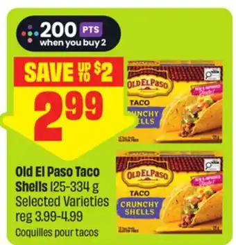 FreshCo Old El Paso Taco Shells 125-334 g Selected Varieties offer