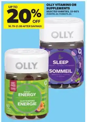Real Canadian Superstore OLLY VITAMINS OR SUPPLEMENTS, 25-90'S offer