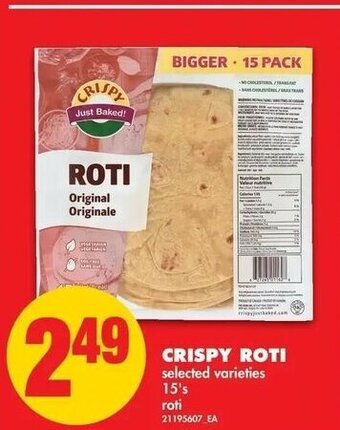 No Frills Crispy Roti offer