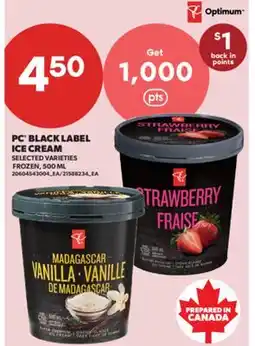Real Canadian Superstore PC BLACK LABEL ICE CREAM offer