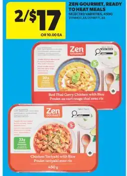 Real Canadian Superstore ZEN GOURMET, READY TO HEAT MEALS offer