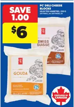 Real Canadian Superstore PC DELI CHEESE BLOCKS offer