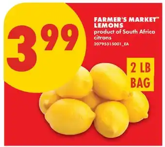 No Frills FARMER'S MARKET LEMONS, 2 LB BAG offer