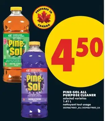 No Frills PINE-SOL ALL PURPOSE CLEANER offer